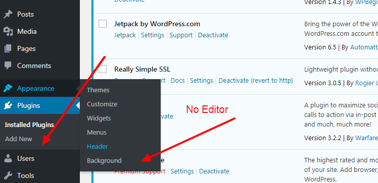 Disable File Editing